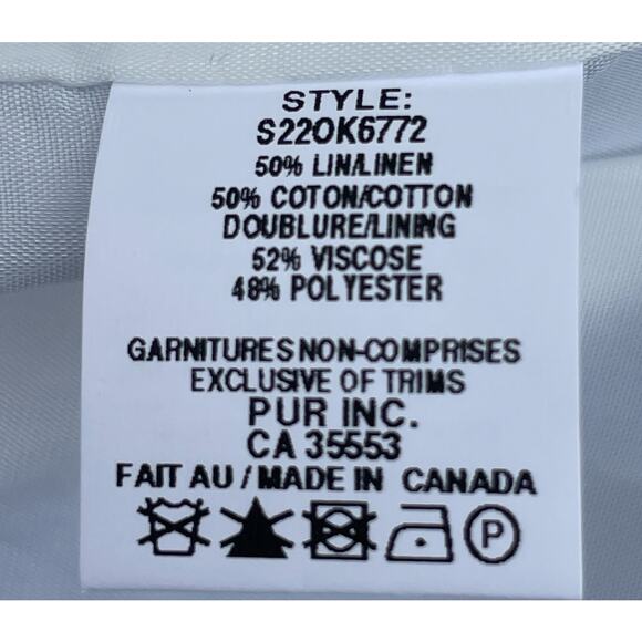 IRIS SETLAKWE Linen/Cotton Blue Two-Button Blazer - Picture 10 of 14